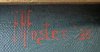 Signature on Mary Walsh's portrait - 'E R Foster '38'
